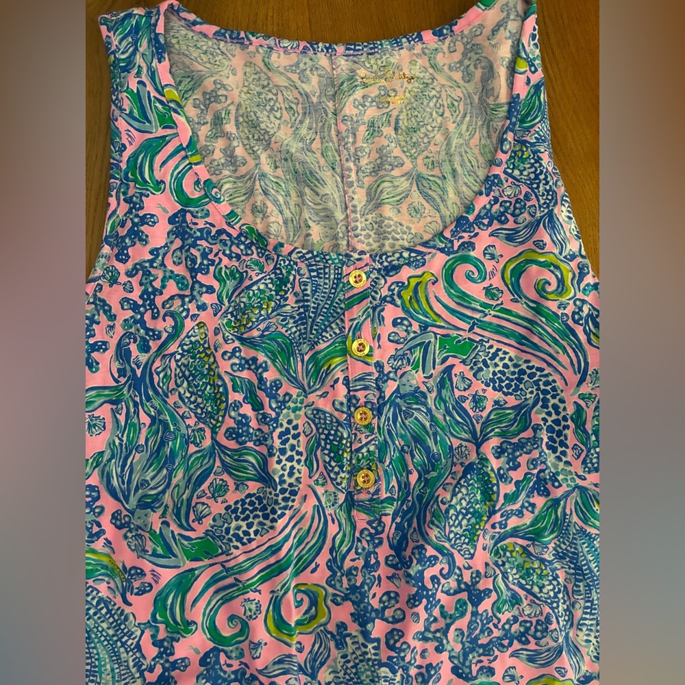 Lilly Pulitzer Lela Henley Tank Dress - Picture 2 of 4